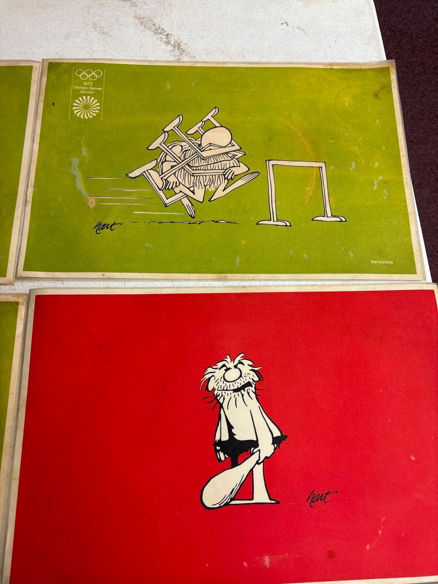 BC comics 1972 Olympic game Munich placemats