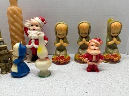 GURLEY candles wax tree ornaments vintage Christmas