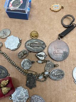 vintage religious medals