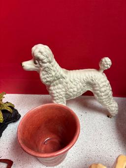 iron candleholders poodle miniatures