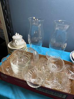small lamp hurricane lampshades miscellaneous saucers glass cups