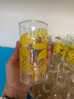 Mid century glassware, swanky swigs, Tom and Jerry, Welches, glasses, Garfield mugs and more