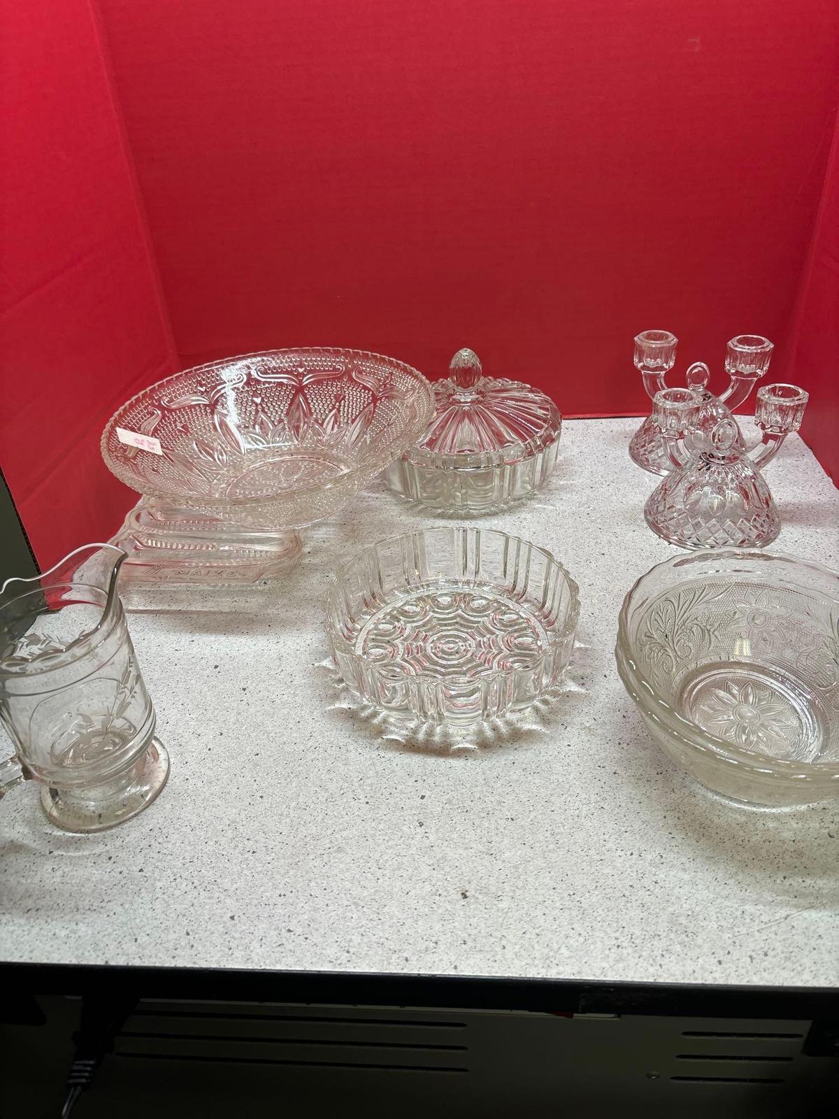 Collection of clear glass