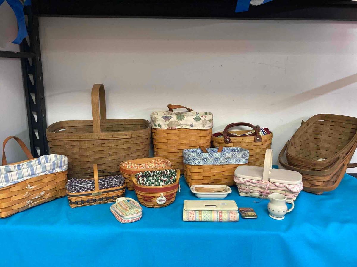 Longaberger baskets, and other Longaberger items