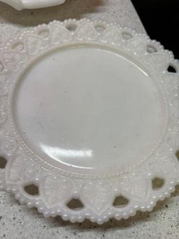 Fenton and other milk glass