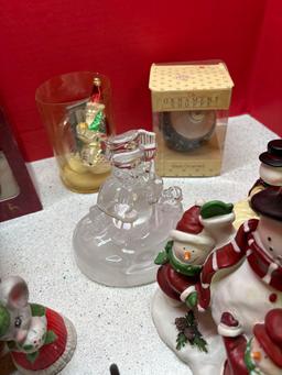 Christmas glass ornaments hallmark Longaberger