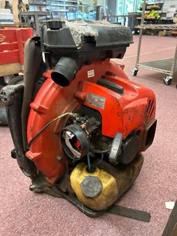 gas powered backpack blower condition unknown