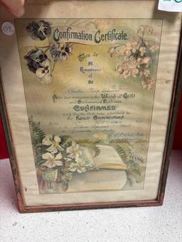 Wallace nutting confirmation certificate