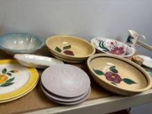 Frankoma pottery bowl basins etc.