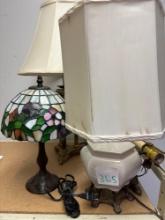 stained glass and other lamps