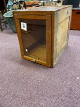 National park service wood with glass front information box