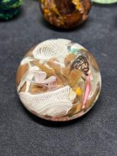 14 vintage art glass paper weights Milano St. Clair
