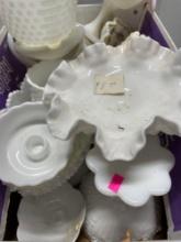 nice lot of milk glass