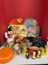 Vintage Thanksgiving, fall Christmas, Decor and costumes also Gurley candles