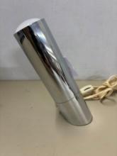 mid-century angled chrome spotlight desk lamp