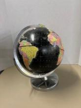 vintage Encyclopaedia Britannica black World globe