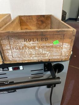 Coca Cola and anchovie wooden crates