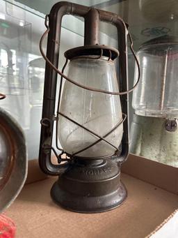 antique automobile embury duplex lantern, Dietz lantern