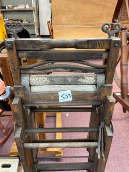 Antique foldout wringer washer