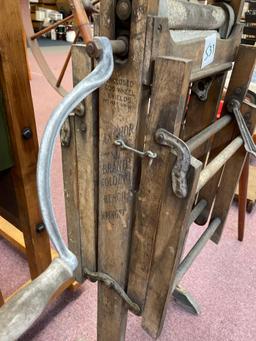 Antique foldout wringer washer