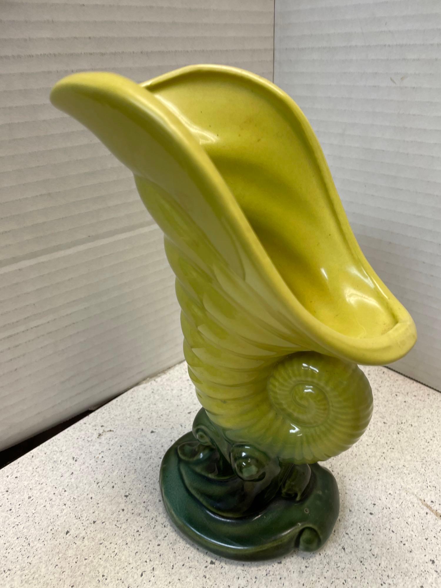 vintage Hugo Schmidt porcelain elk transfer Stein, 1940 Shawnee pottery 6 inch owl, pitcher milk