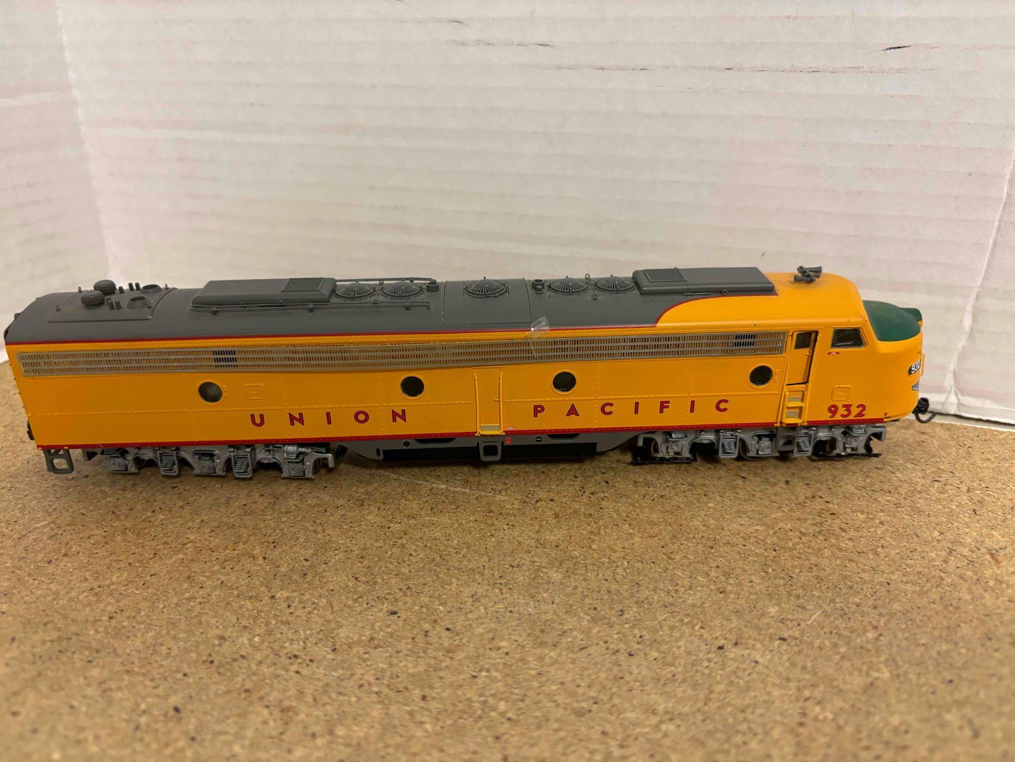 HO scale Union Pacific number 932 electric diesel and New York Central 5405 steam engine and coal