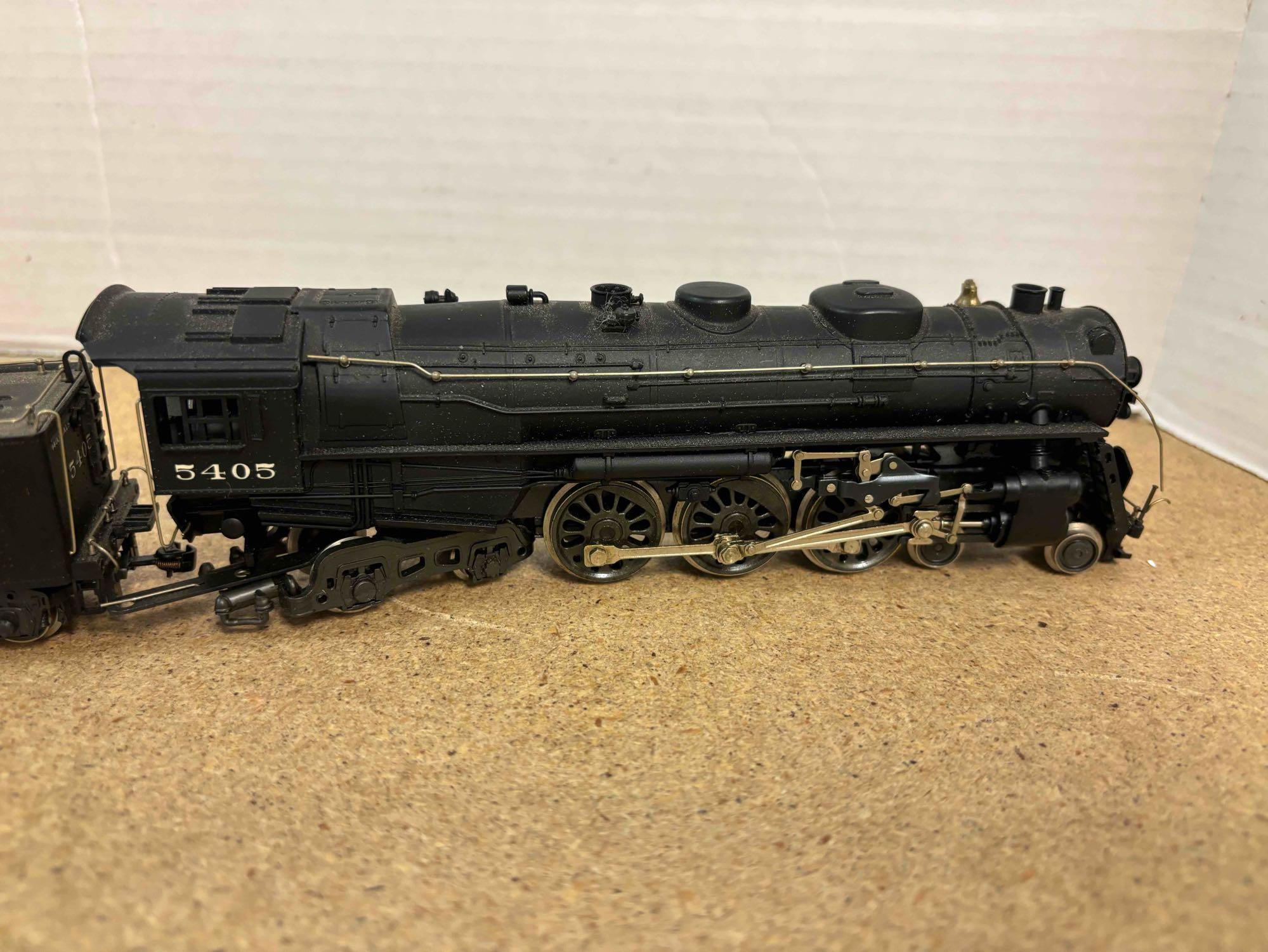 HO scale Union Pacific number 932 electric diesel and New York Central 5405 steam engine and coal