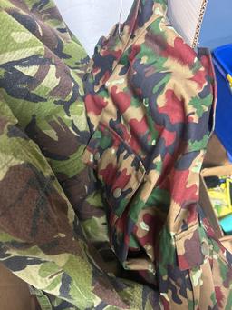 hunting clothes and bag