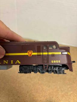 HO scale Pennsylvania number 5856 electric engine and Baltimore and Ohio number 92 a diesel electric