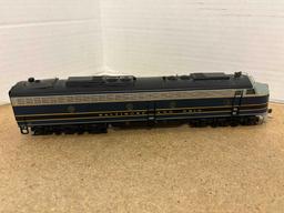 HO scale Pennsylvania number 5856 electric engine and Baltimore and Ohio number 92 a diesel electric