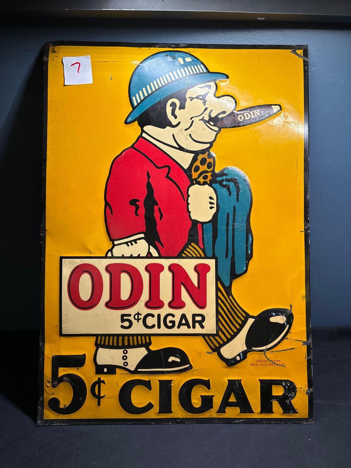Odin five cent cigar sign