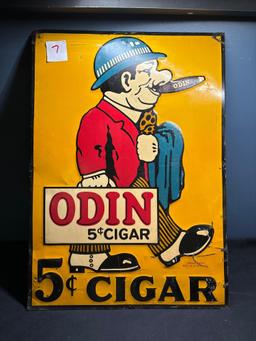 Odin five cent cigar sign