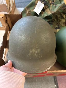 US M1 helmet, Helmet liner, Camouflage helmet cover
