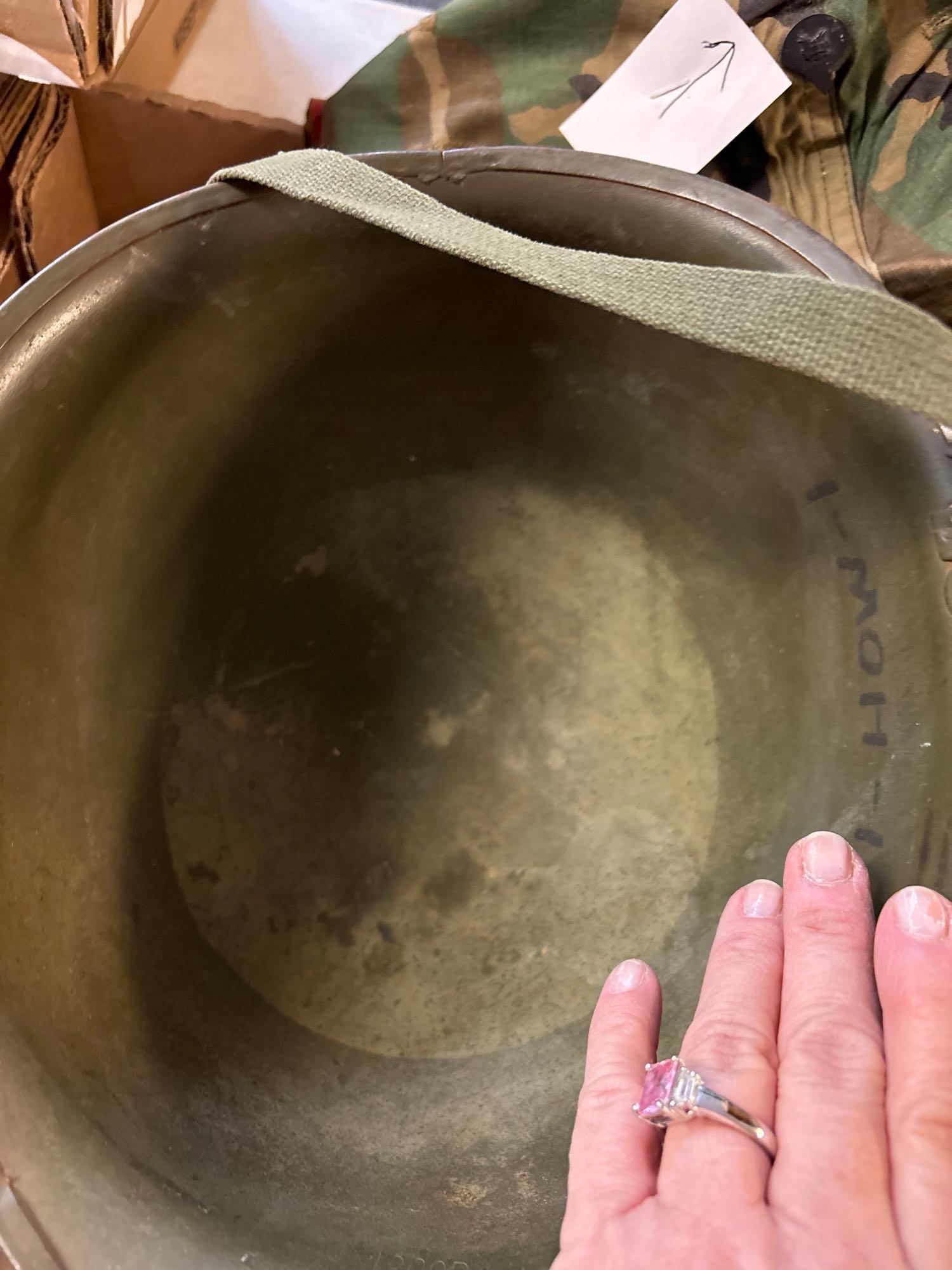 US M1 helmet, Helmet liner, Camouflage helmet cover