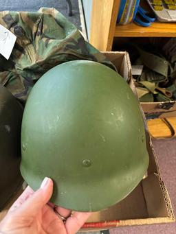 US M1 helmet, Helmet liner, Camouflage helmet cover