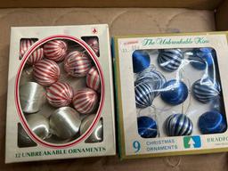 The unbreakable vintage ornaments and deer figures