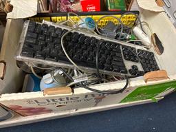 Older apple iMac with keyboard and accessories
