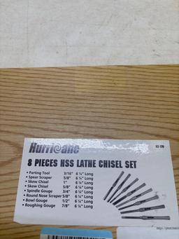 New hurricane eight piece lathe chisel set