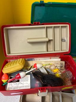 Two tackle boxes