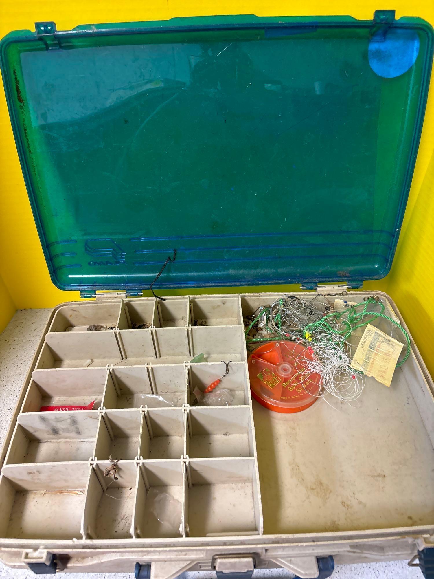 Two tackle boxes