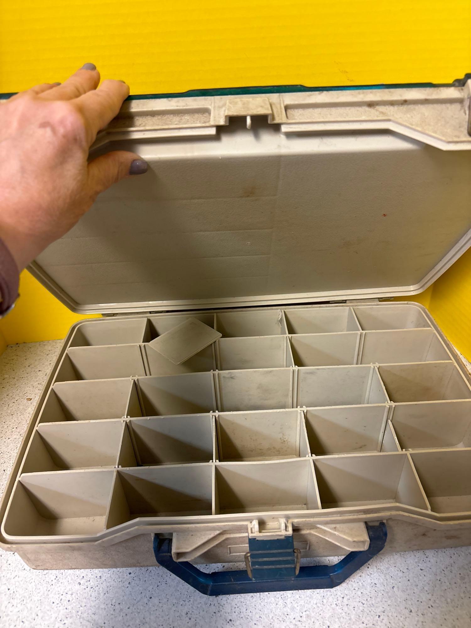 Two tackle boxes
