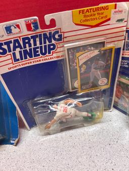 Three starting lineup, baseball players, new old stock