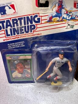 Three starting lineup, baseball players, new old stock