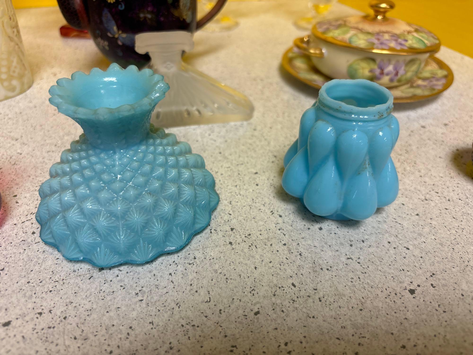 Tree of life pitcher and other glassware