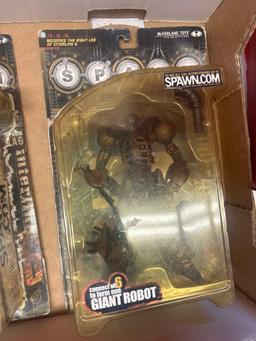 2 McFarlane spawn action figures in original packages