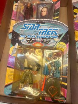 5 Star Trek, the next generation, action figures new old stock playmates