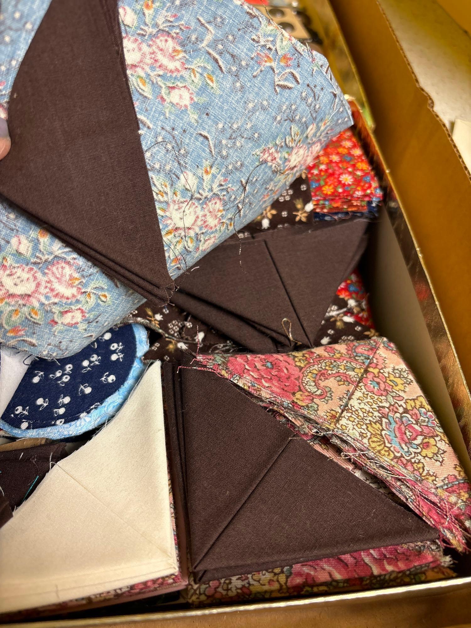Buttons and quilting squares