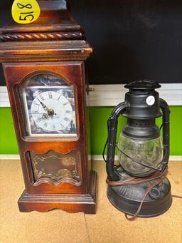 Clock and lantern