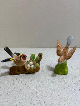 Two crown Staffordshire, bird figurines designed and modeled by JT Jones