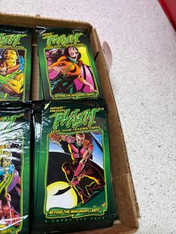 Approximately 35 packs of unopened PLASM trading cards